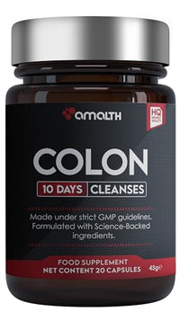 AMALTH Colon Cleanse 10 Day Detox - Supports Weight Loss - Eliminates Toxins - Relieves Constipation & Bloating - Probiotics for Gut Health - Herbal Stool Softener- Promotes Regularity