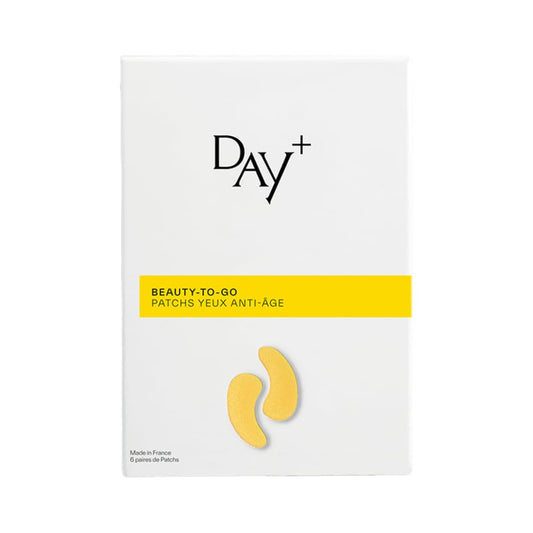DAY+ | Anti-Aging Eye Patches | Fills Wrinkles & Fine Lines, Tones the Eye Contour | Rejuvenated Look | Hyaluronic Acid, Carambola, Provitamin B5 | 97% Natural Ingredients | Pack of 3 Pairs
