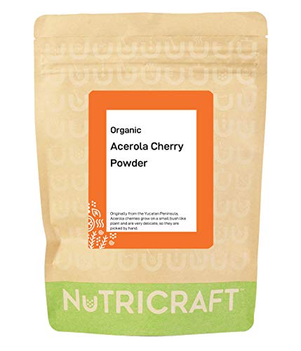 Nukraft Organic Acerola Cherry Powder by NutriCraft: 250g (Also Available in 500g and 1kg)