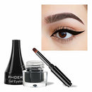 Phoera PHOERA GEL EYELINER LONG LASTING WATERPROOF SMUDGE PROOF 24H MAKEUP 10 SHADE UK (202 BLACK)