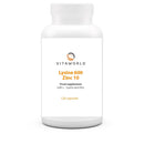 Vita World Lysin 600 + zinc 10 l 120 Capsules l Vegan l Pure lysin and zinc – no unwanted substances