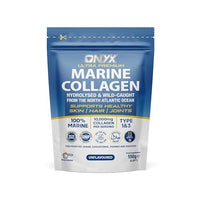 Onyx Marine Collagen Powder 150g (Type I & III) | Wild-Caught Arctic Cod | Collagen Supplements for Women & Men | Skin, Hair, Muscles, Joints, Bones & Gut Health