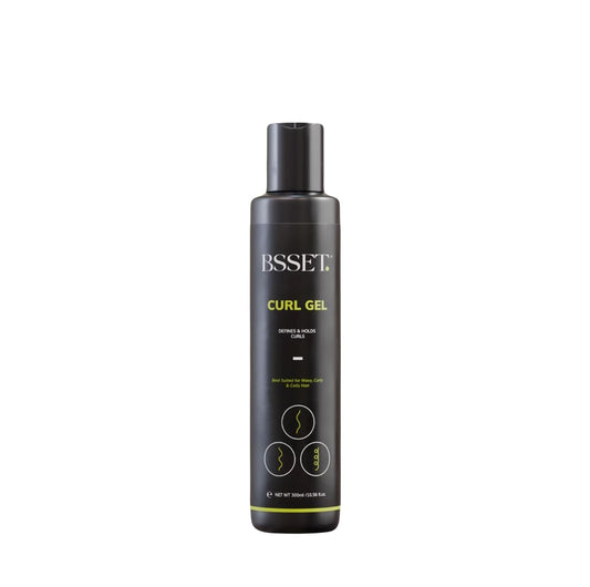 BSSET Curl Gel Defines & Holds Curls for Hair Styling, 300ml / 10.14 fl oz