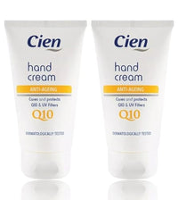Generic 2x Lidl - Cien | Anti Aging Hand Cream with Q10 & UV Filters | 75 mL Each
