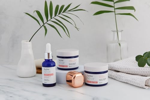 Active Silver Super Serum (30ml), Colloidal Silver at 25ppm with Aloe Vera and Hyaluronic Acid for Skin Nourishing, Protecting and Hydrating