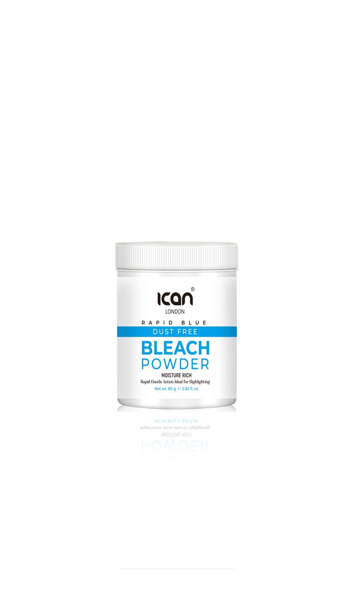 ICAN LONDON PROFESSIONAL SALON FORMULA RAPID BLUE BLEACHING POWDER 80G