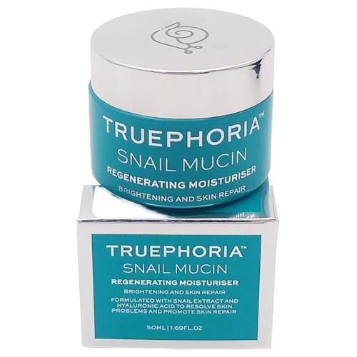 Truephoria Snail Mucin Moisturiser, Regenerating and Brightening Formula, with Hyaluronic Acid, 50ml