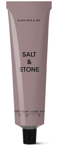 Salt & Stone Hand Cream for Women & Men | Hydrates, Nourishes & Softens Skin | Restores Dry Cracked Hands | Fast-Absorbing | Cruelty-Free & Vegan | Black Rose & Oud 2 fl oz