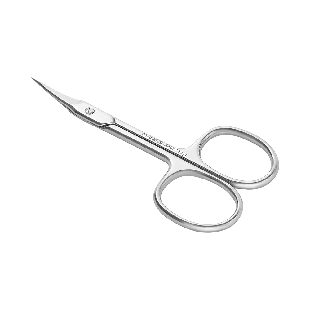 Staleks STALEKS Classic 11 Type 1 Cuticle Scissors - Premium Quality Manicure and Nail Care - Stainless Steel Curved for Long Lasting Beauty