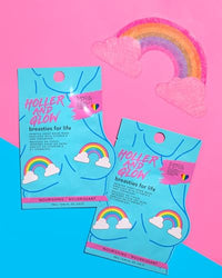 Holler & Glow Holler And Glow Breasties For Life Boob Masks. Rainbow Printed Sheet Masks, Infused with Vitamin E & Ceramides, Hydrating, Nourishing & Smoothing, Body Positive, Vegan, Cruelty Free, 15 ML