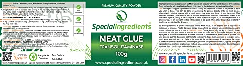 SPECIAL INGREDIENTS Special Ingredients Meat Glue/Transglutaminase 100g Premium Quality, Non-GMO, Gluten Free, Non-irradiated – Recyclable Container