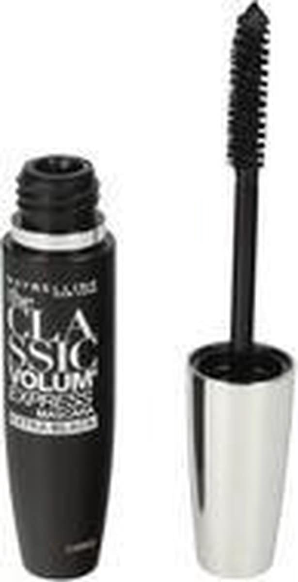 Maybelline New York The Classic Volume Express Mascara With Curved Brush - 10Ml |Extra Black