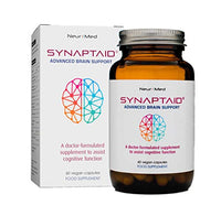 Synaptaid Advanced Brain Support Supplement to Assist Cognitive Function Vegan 60 Capsules (Twin Pack)