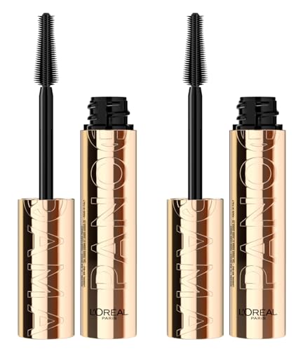 L'Oreal Paris L'Oréal Paris Panorama Volumising Lengthening Mascara with Multi-Level Brush for Fan Effect Lashes Colour Dark Brown - Set of 2