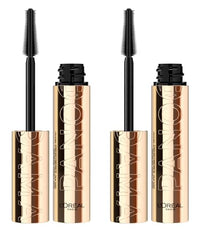 L'Oreal Paris L'Oréal Paris Panorama Volumising Lengthening Mascara with Multi-Level Brush for Fan Effect Lashes Colour Dark Brown - Set of 2