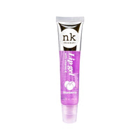 NK lip gloss gel 15ml Vitamin E, Shiny, Nourishes, Blueberry, Peach, Grape and Clear flavoured by Nicka K (Multi Pack Of 4).