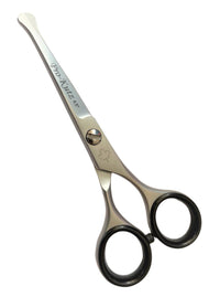 Pro-Kutz Scissors Pro-Kutz Beard Scissors Professional Moustache Scissors Ear and Nose Hair Trimming Scissors Stainless Steel, Safety Use for Eyebrows, Eyelashes, and Ear Hair 4.5 inches with Free Pouch
