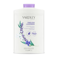 Yardley London English Lavender Perfumed Body Powder, Talcum Powder for Women to Help with Odour Control & Chafing, English Lavender Dusting Powder, Vegan & Cruelty Free, 200g