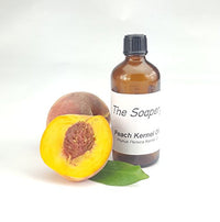 The Soapery Peach Kernel Oil 100ml - Carrier Oil for Massage, Skin and Hair Treatments -100% Pure and Natural
