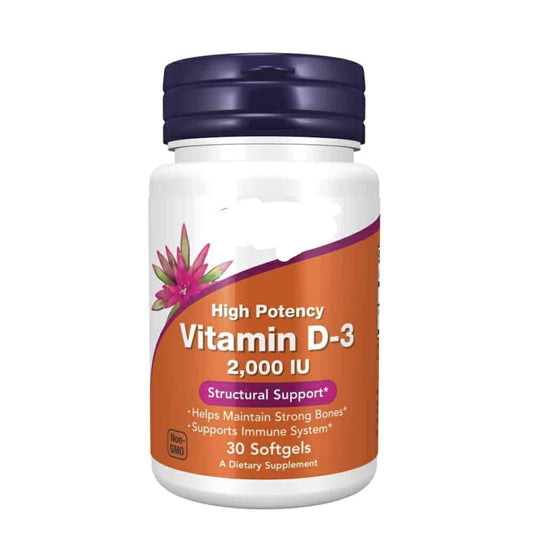 Generic Vitamin D-3, 2K IU, Non-GMO, Gluten-Free 120 Softgels