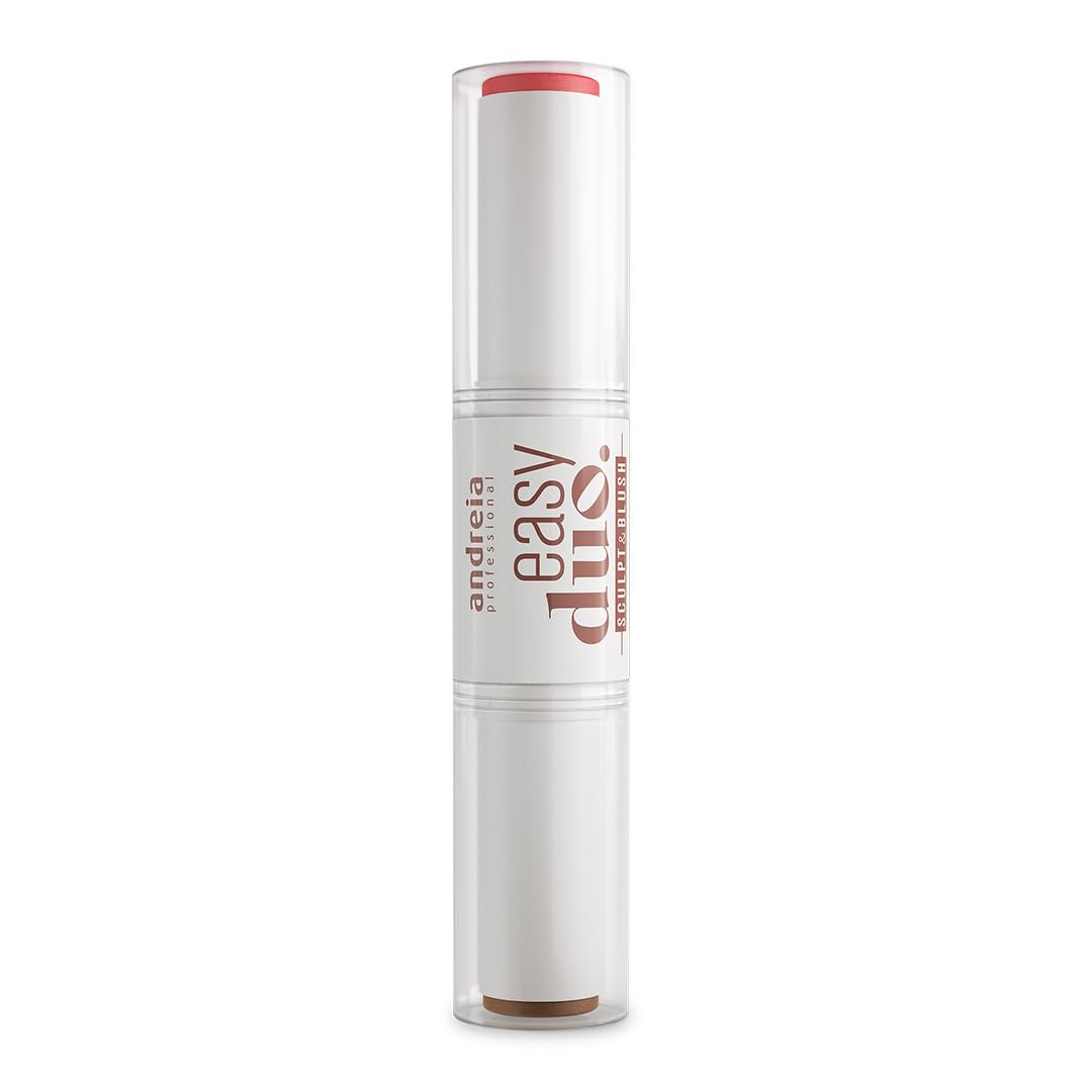 Andreia Professional MAKEUP - Easy Duo Sculpt & Blush Stick - Blush & Contouring 2 in 1 - Creamy, blendable Texture - Colours 02 Med Contour - 10g