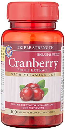 Holland & Barrett Cranberry Concentrate 50 Tablets with Vitamin C&E