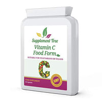 Supplement Tree Vitamin C Food Form 60 Capsules | Natural Ingredients Acerola Cherry, Blackcurrant, Rosehip Extract, Parsley Leaf, Elderberry | Vegans & Vegetarians Friendly