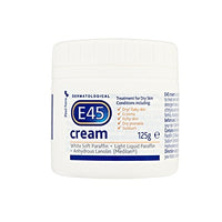 E45 Cream 125 g Moisturiser for Dry Skin and Sensitive Skin - Emollient Body Cream to Soothe Dry and Irritated Skin - Itchy Skin,Face Cream and Non-Greasy Hand Cream (Pack Of 3)