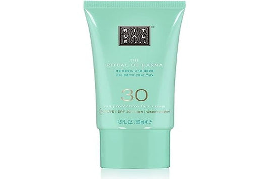 RITUALS Face Sunscreen SPF 30 from The Ritual of Karma, With Aloe Vera, Holy Lotus, White Tea, Ginko Biloba - Natural Antioxidants, UVA/UVB Protection