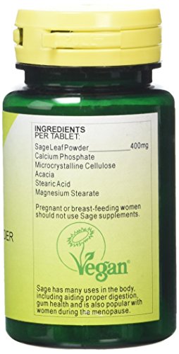 Health Plus Sage 400mg Women's Health Plant Supplement - 60 Tablets