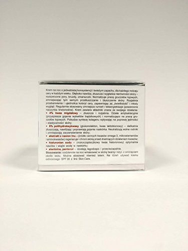 Norel Dr Wilsz Mandelic Acid Brightening Smoothing Creme | Krem Rozjasniajaco - Wygladzajacy z Kwarem Migdalowym 50 ml SET with STAPIZ Hair Shampoo 15ml or Mask 10ml