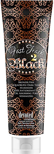 Devoted Creations DEVOTED CREATIONS FAST TRACK 2 BLACK BRONZER FREE QUADRUPLE DARK TAN MAXIMISER 270ML
