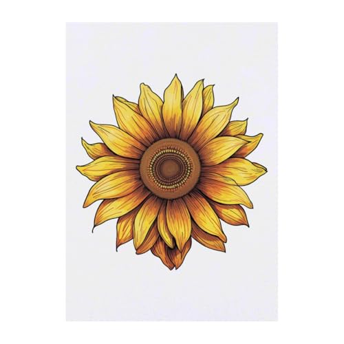 Azeeda 'sunflower' Temporary Tattoo - Water Resistant, Skin-Safe, Non-Toxic Transfer (TO00061507)