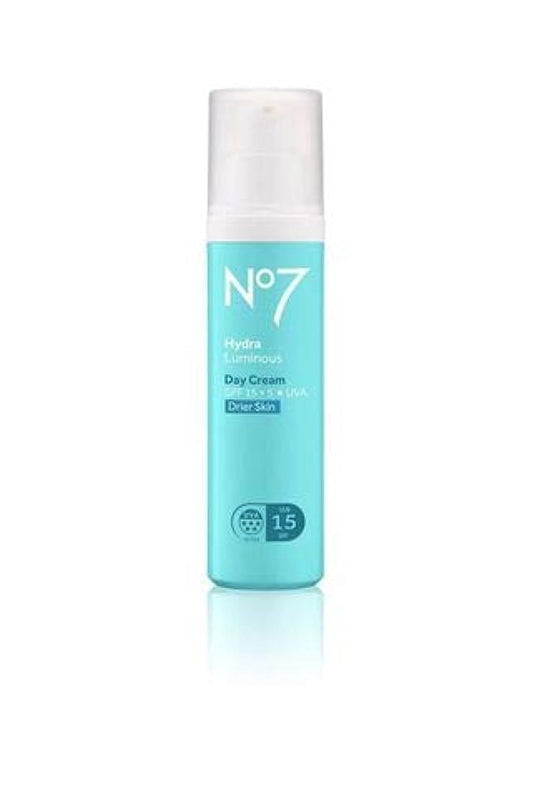 Boots No7 Hydraluminous Day Cream For Drier Skin SPF15 50ml (NilsPremier)