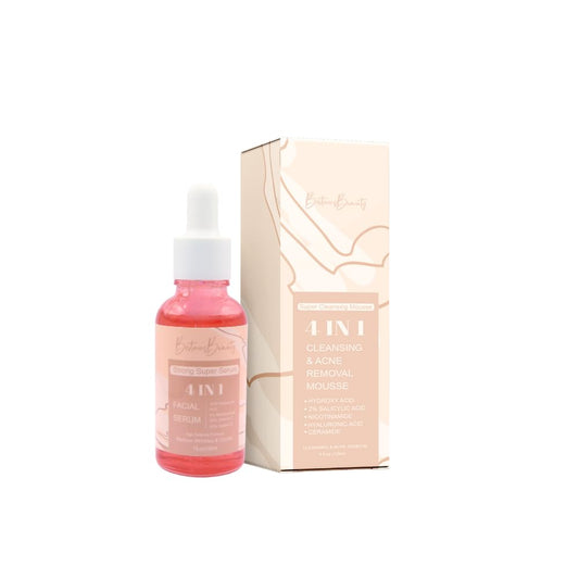 BRITAINS BEAUTY Britains Beauty 4-in-1 Vitamin C Face Serum - Organic Facial Skin Care for Whitening, Hydration, Anti-Aging & Acne Control, for All Skin Types - 30ml