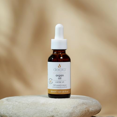 Derora Moroccan Argan Oil | Nourishes Skin, Hair & Nails | 100% Pure | Cold Pressed & Unrefined | Natural | Antioxidant & Rich in Omega 6 & Vitamin E | Vegan & Cruelty Free (30ml)