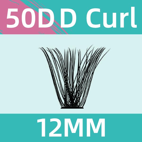 AMZGIRL LASH Lash Clusters Wispy 280PCS Eyelash Extension 50D Cluster Lashes Individual Lashes DIY Lash Extension Natural Look Cluster Eyelash Extensions Soft False Eyelashes at Home for Beginners(12mm)