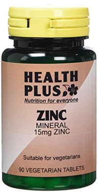 Health Plus Zinc 15mg Mineral Supplement - 90 Tablets