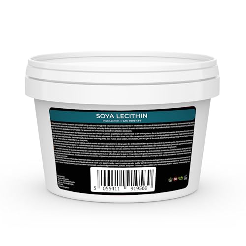 Mystic Moments | SOYA Lecithin | Natural Emollient for Skincare & Haircare | High in B Vitamins & Antioxidants | Softening & Moisturising for Dry Skin | Ideal for Creams, Lotions & Shampoos | 500g