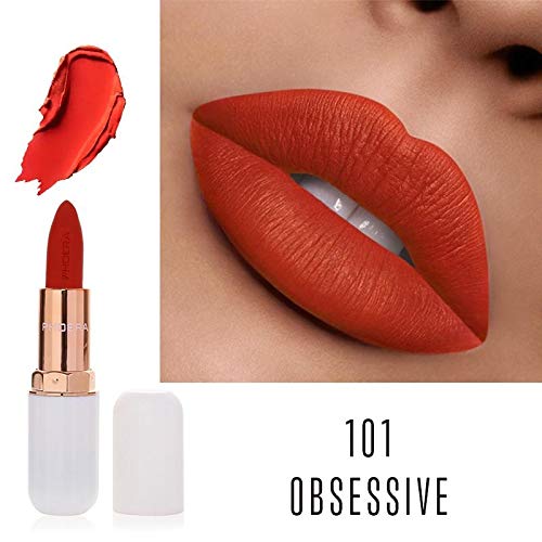 Phoera AQUAPURITY PHOERA ABSOLUTE VELVET MATTE LIPSTICK LONG LASTING WATERPROOF PIGMENT MAKEUP UK (101 Obsession)