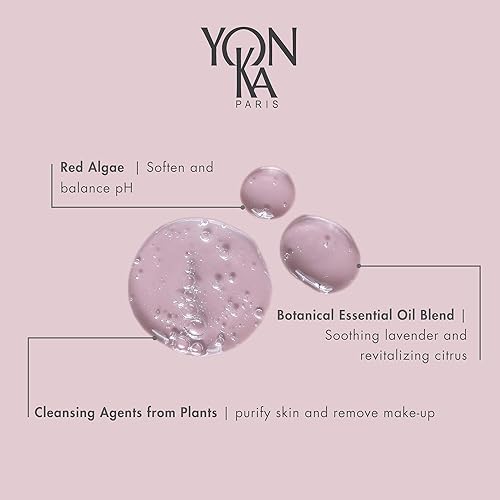 Yon-Ka Cleansing Gel 75ml | 94% Natural Origin Gentle Face Cleansing Foam | Remove Makeup, Clears and Purifies All Skins, Perfect for Acne Prone and Oily Skins | Red Algae, Iris (Travel Size)