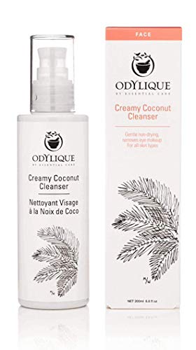 Odylique - Organic Cleanser Sensitive Skin 200ml - Creamy Coconut Cleanser – With Soothing Rose & Detoxifying Lemon - Natural Cleanser Face