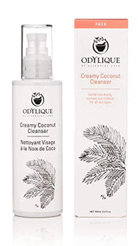 Odylique - Organic Cleanser Sensitive Skin 200ml - Creamy Coconut Cleanser – With Soothing Rose & Detoxifying Lemon - Natural Cleanser Face