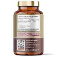 Time Health Reishi (Ganoderma lucidum) - High Strength 50% Polysaccharides / 30% Beta 1,3/1,6 D Glucan - Dual Extracted - UK Manufactured - Zero Additives - Pullulan (120 Capsules)