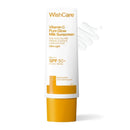 WishCare Vitamin C Pure Glow Milk Sunscreen SPF 50 PA++++ for Glowing Skin - Broad Spectrum Light Weight Sunscreen SPF 50 for Dry Skin & Oily Skin 50g