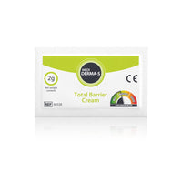 Toeah Medi Derma-S Total Barrier Cream, Provides Gentle Barrier Protection on Intact and Mild Skin - Waterproof Barrier, Long-Lasting and Quick Absorbing Formula - (20 Sachets x 2 G)