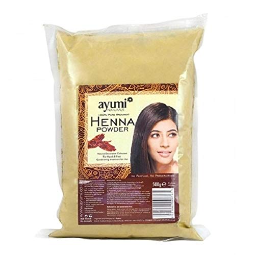 Ayumi 100% Natural Henna Leaves Powder | Lawsonia Inermis | for Natural Hair Color and Conditioning 500g