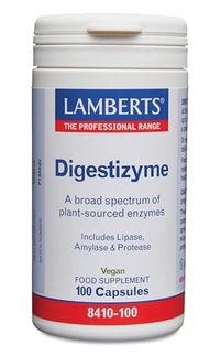 Lamberts Digestizyme – Broad Spectrum Plant Enzymes for Protein & Digestion – 100 Capsules