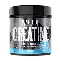 Warrior Creatine Monohydrate Powder – 300g – Micronised for Easy Mixing and Consumption – 100% Pure Creatine – Proven to Improve Physical Performance & Recovery, 60 x 5g Servings, Blue Raspberry
