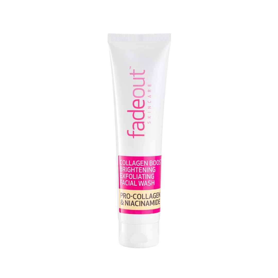 Fade Out Collagen Boost Brightening Facial Wash | Contains ProCol1+, Niacinamide & Clerilys W® | Gentle Exfoliating Daily Cleanser for Hydrated & Radiant Skin | 100ml